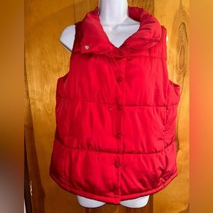 Forever 21 Red puffer Vest